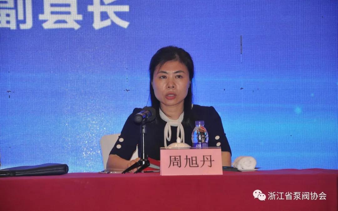 永嘉縣副縣長周旭丹在天下閥門規范使命集會發言